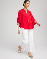 Chico's Clothing Braided Batwing Blouse