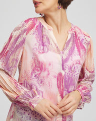 Chico's Clothing Georgette Pintuck Blouse