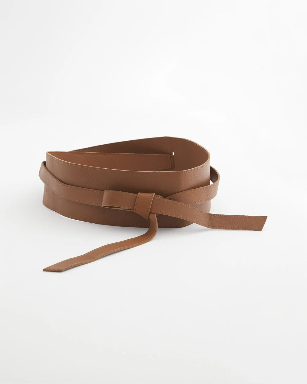 Chico's Accessories Leather Double-Sided Obi Belt