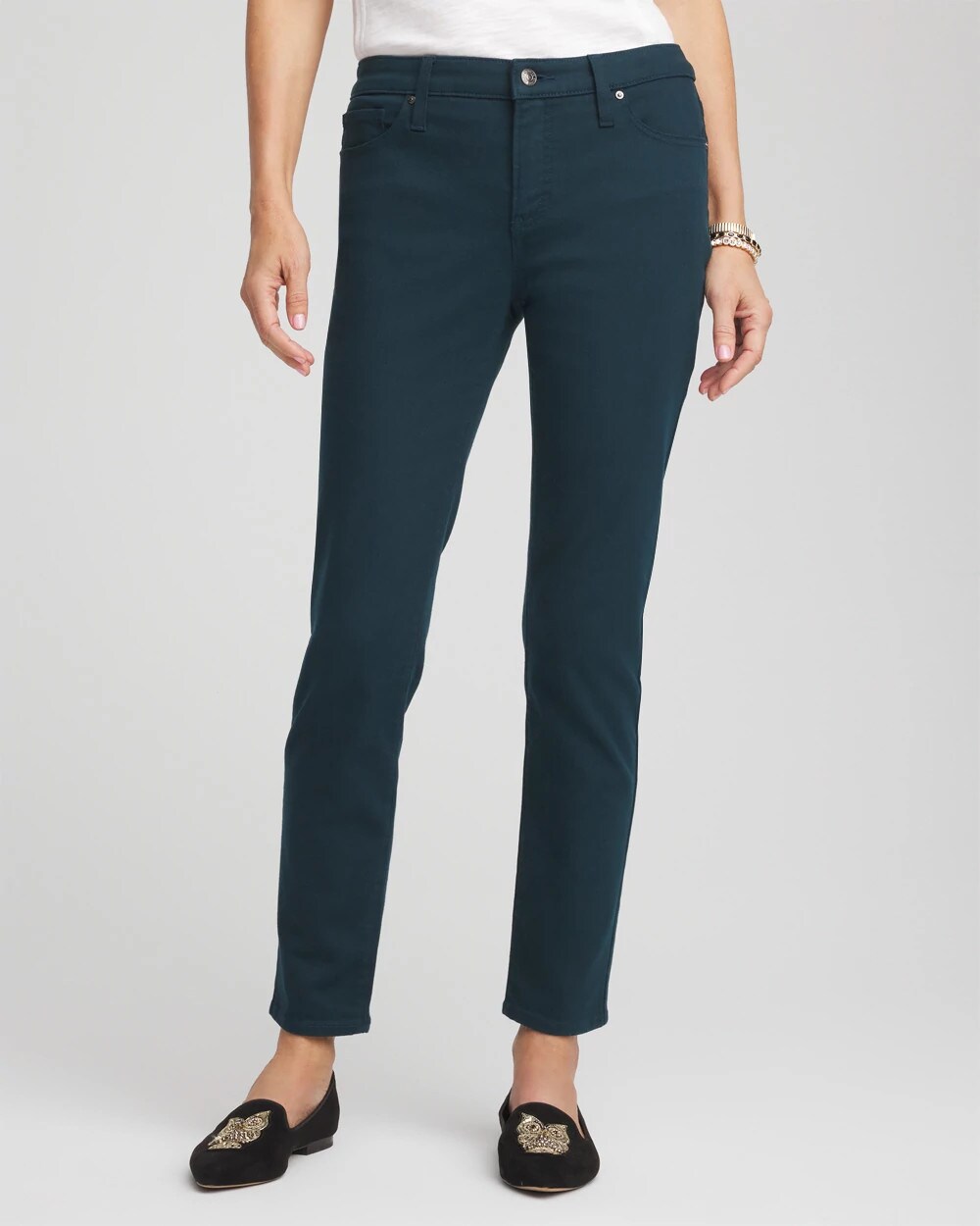 Chico's Clothing Girlfriend Slim Ankle Jeans