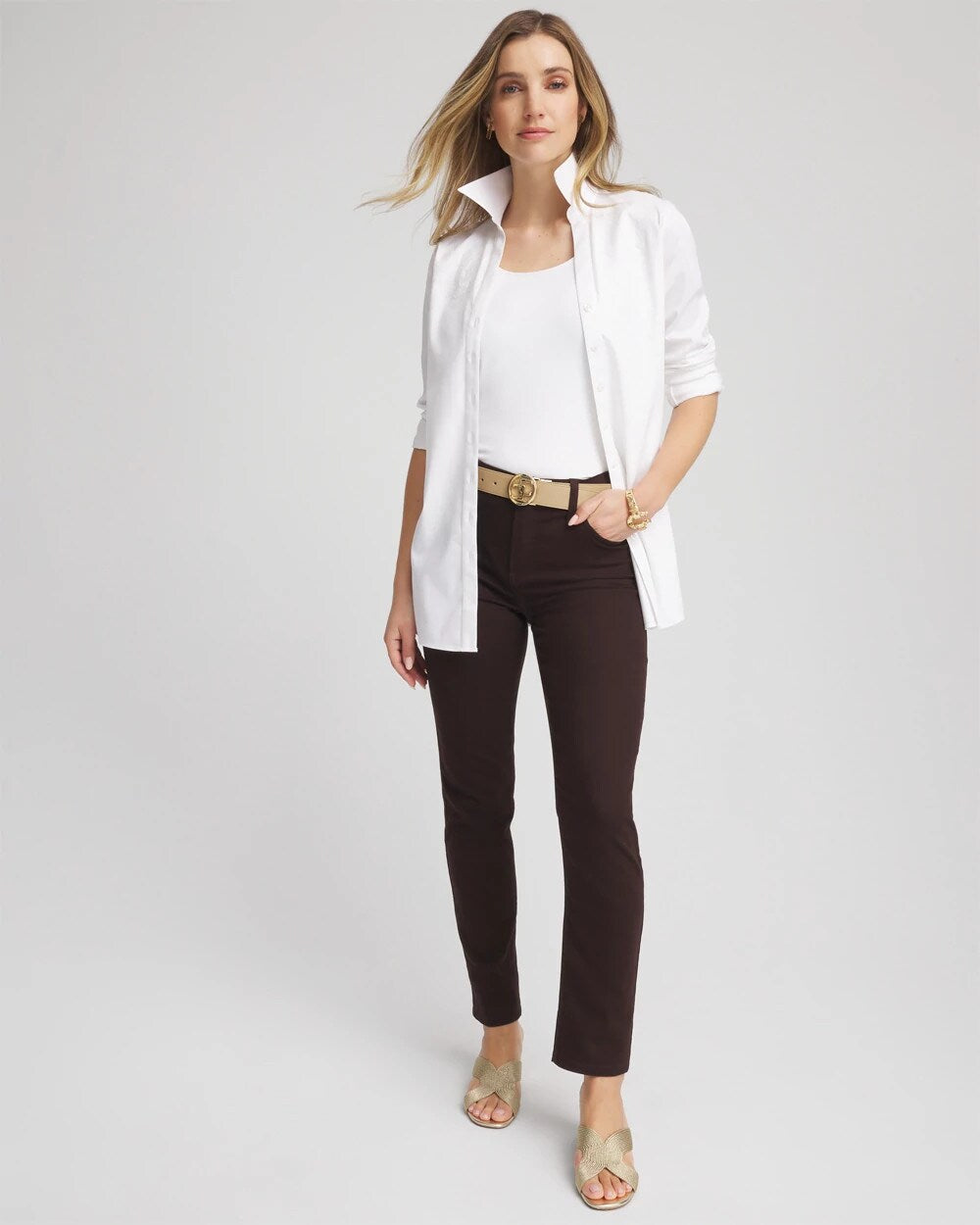 Chico's Clothing Girlfriend Slim Ankle Jeans