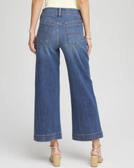Chico's Clothing Double Stitch Wide-Leg Cropped Pants