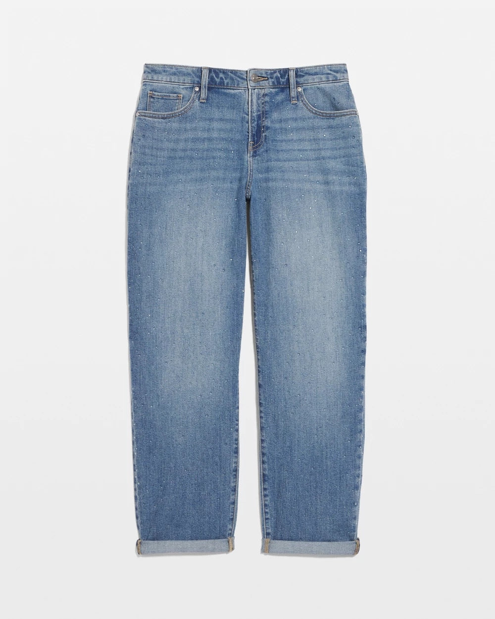 Chico's Clothing Dewdrop Boyfriend Cropped Jeans