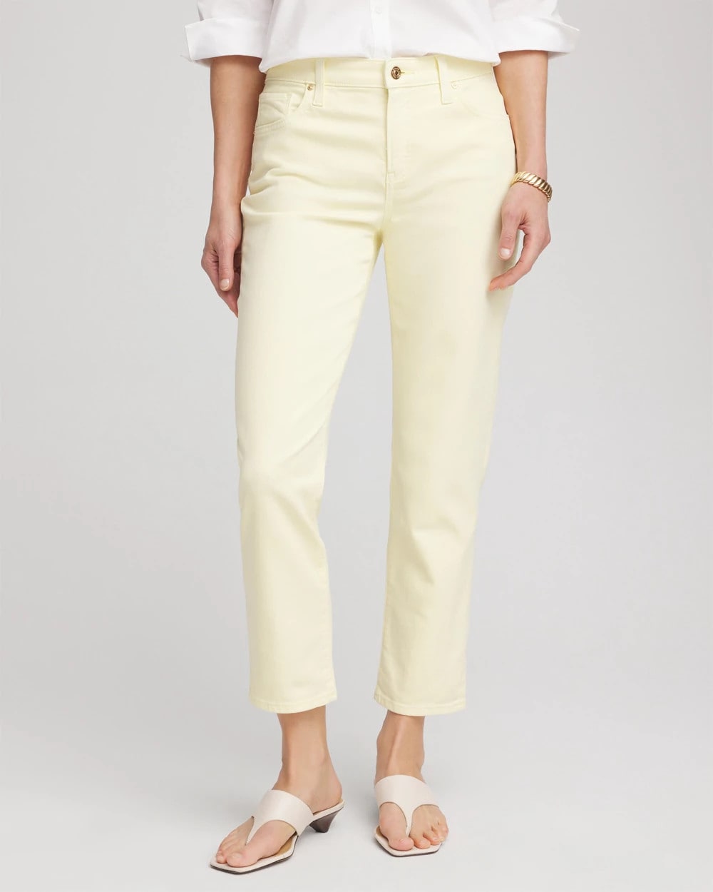 Chico's Clothing Girlfriend Cropped Jeans