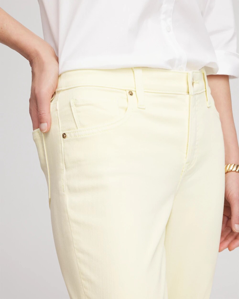 Chico's Clothing Girlfriend Cropped Jeans