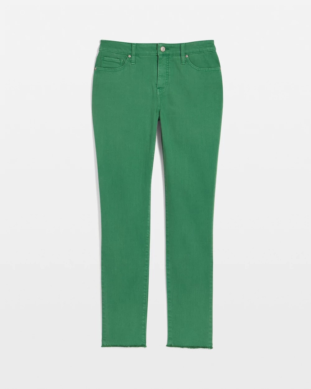 Chico's Clothing Girlfriend Fray Hem Ankle Jeans
