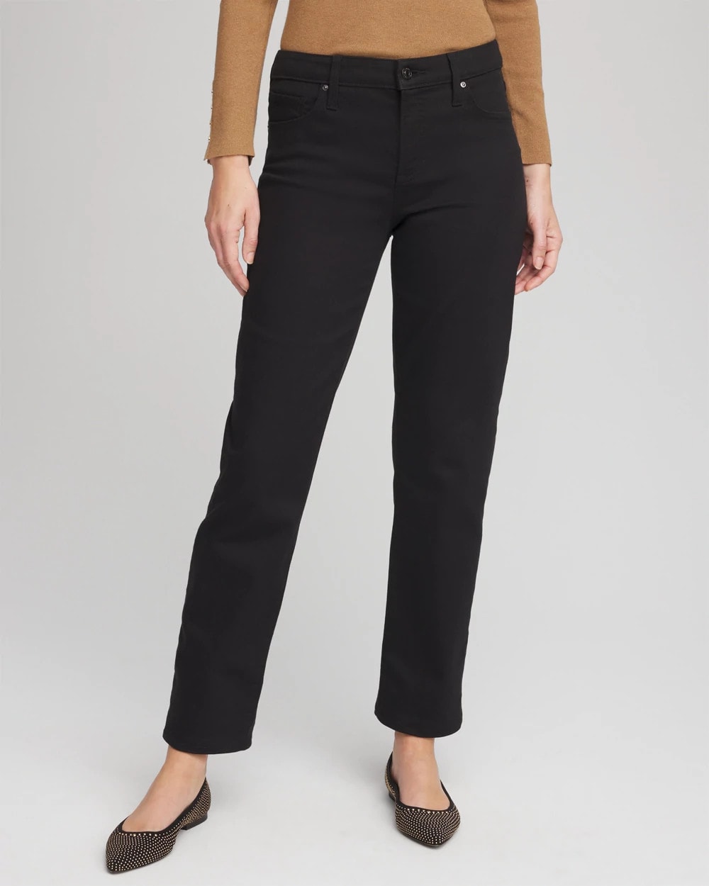 Chico's Clothing Girlfriend Straight Ankle Jeans