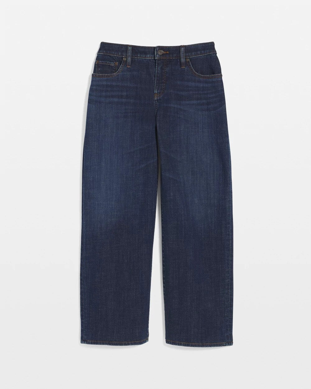 Chico's Clothing Girlfriend Cropped Wide-Leg Jean