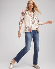 Chico's Clothing Pull-On Straight Jeans