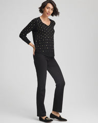 Chico's Clothing Pull-On Straight Jeans