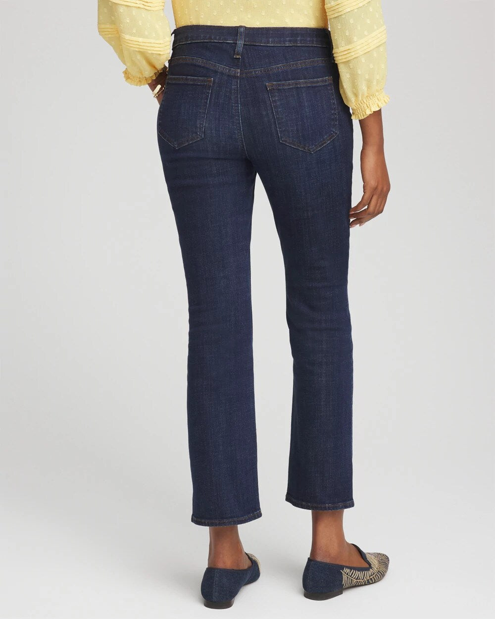 Chico's Clothing Girlfriend Cropped Flared Jeans