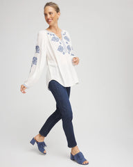 Chico's Clothing Girlfriend Slim Ankle Jeans