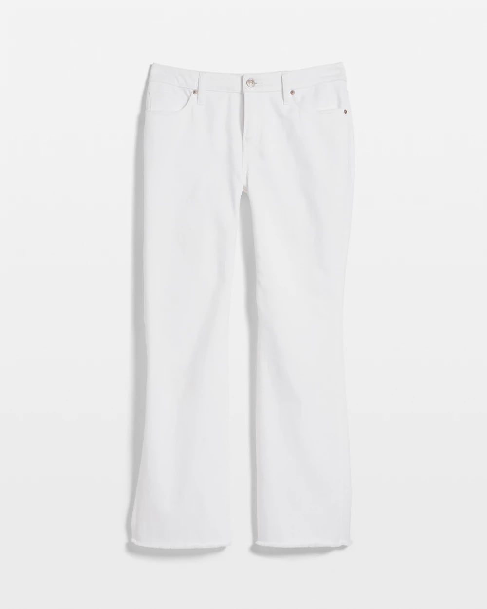 Chico's Clothing No-Stain Girlfriend Frayed Flared Jeans