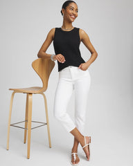 Chico's Clothing No Stain Girlfriend Cropped Jeans