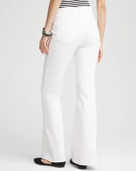 Chico's Clothing Girlfriend No Stain Frayed Flared Jeans