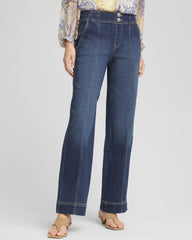 Chico's Clothing Pull-On Wide-Leg Jeans