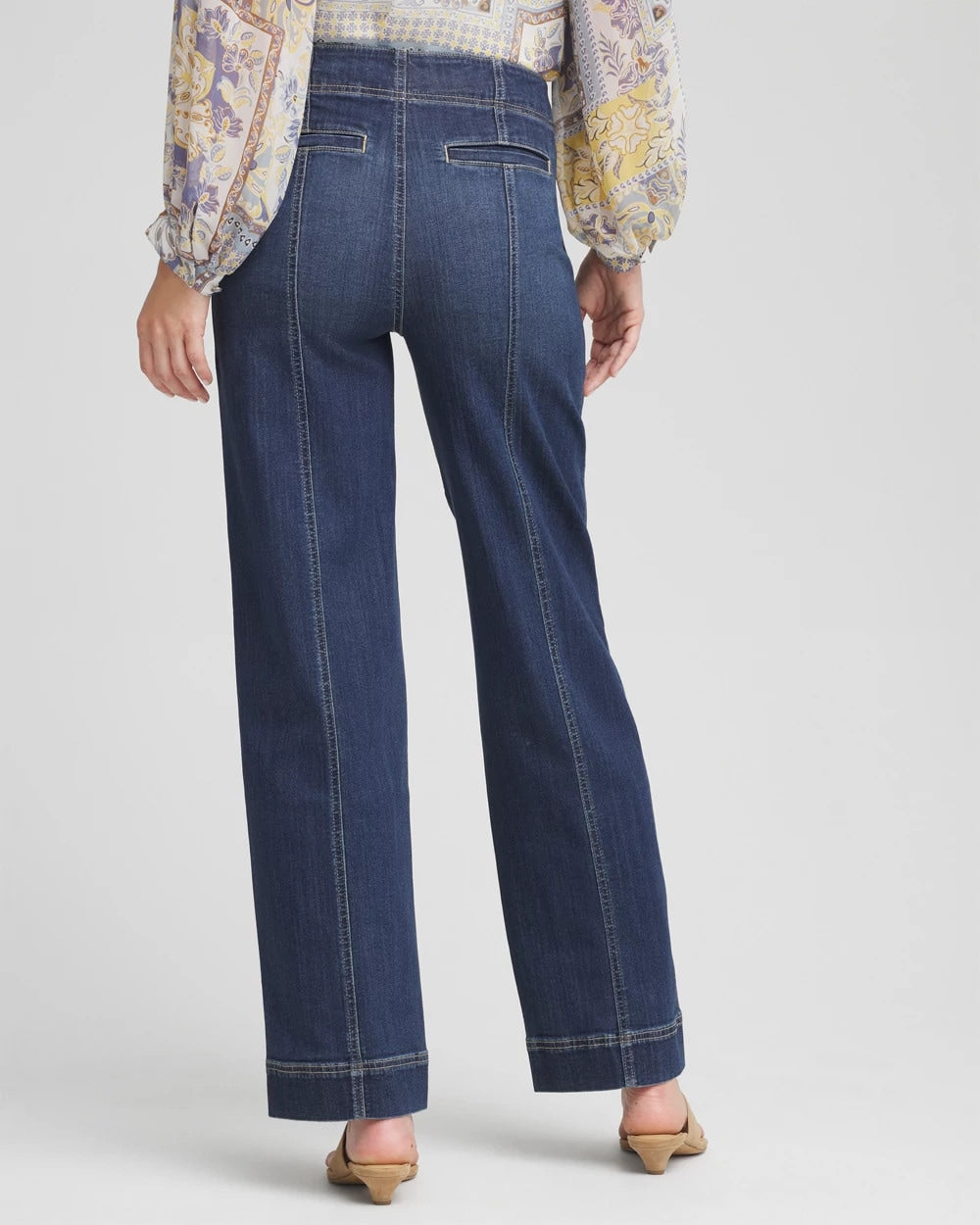 Chico's Clothing Pull-On Wide-Leg Jeans