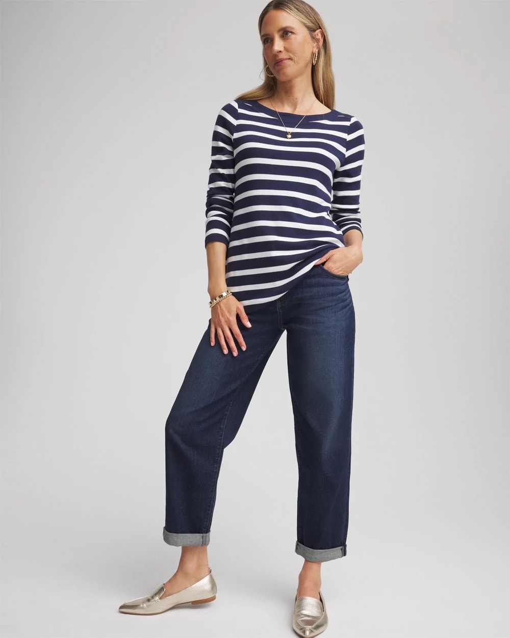 Chico's Clothing Cropped Boyfriend Jeans