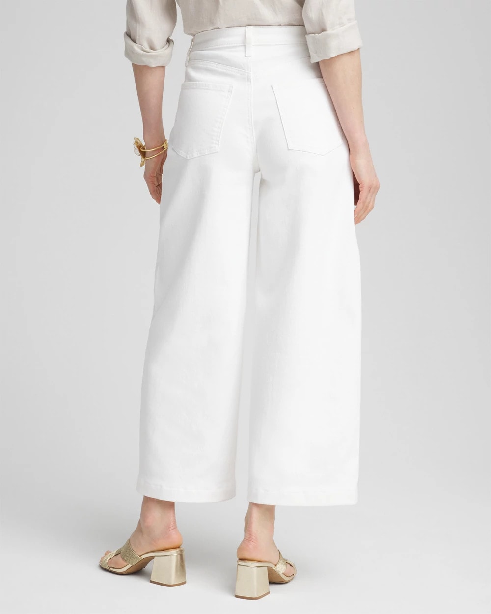 Chico's Clothing So Slimming® High-Rise Wide Cropped Jeans
