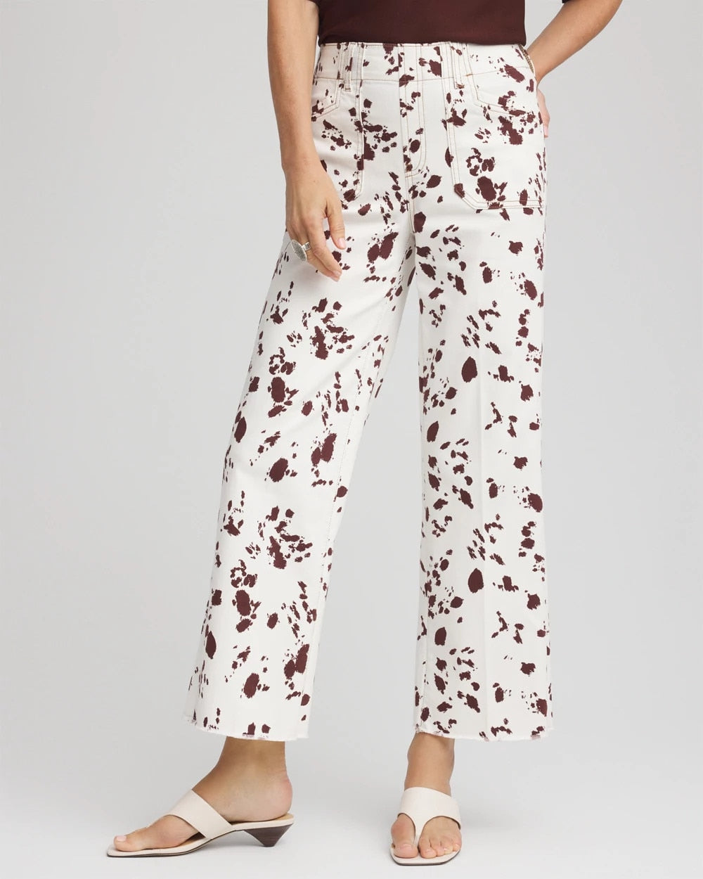 Chico's Clothing Pampas Pony Pull on Wide Crop