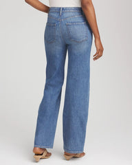 Chico's Clothing Appliqué High-Rise Wide-Leg Jeans
