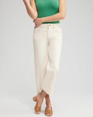 Chico's Clothing Cropped Wide Leg Jeans