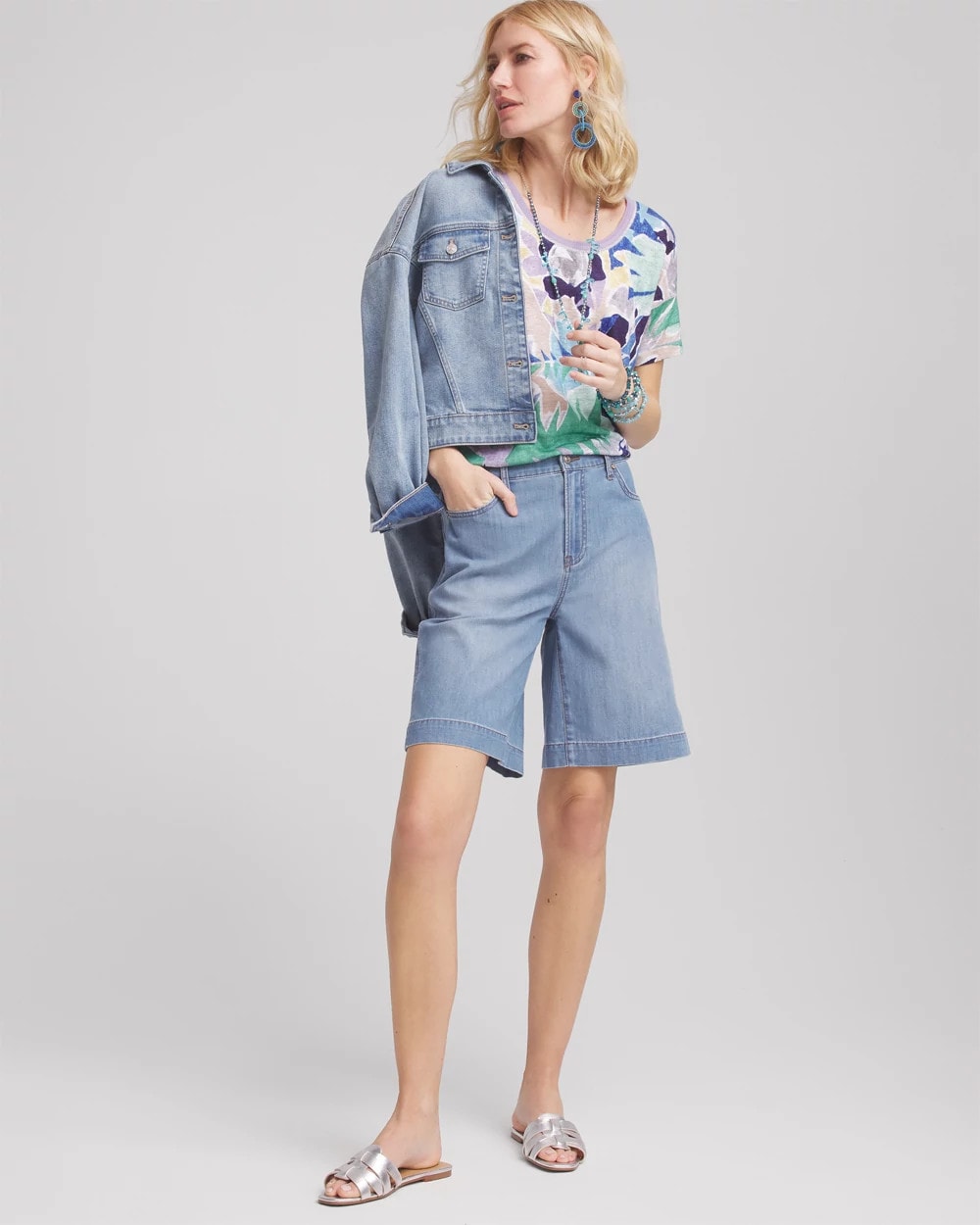 Chico's Clothing Lightweight Summer Jean Shorts