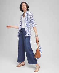 Chico's Clothing Lightweight Drawstring Ankle Jeans