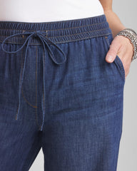Chico's Clothing Lightweight Drawstring Ankle Jeans