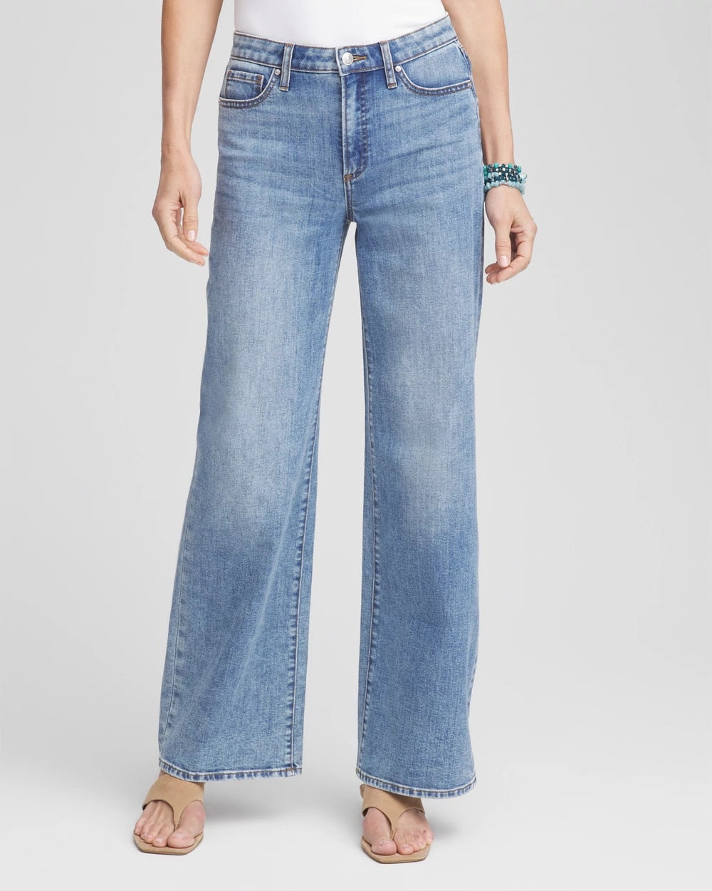 Chico's Clothing High Rise Wide Leg Jeans