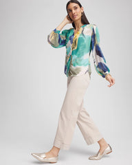 Chico's Clothing Pull-On Wide Leg Cuffed Jeans