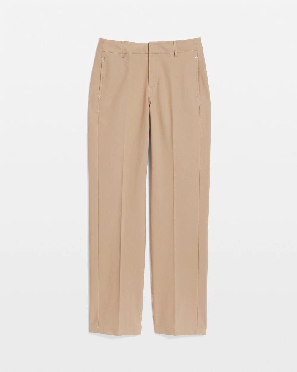Chico's Clothing Cotton Straight-Leg Trousers