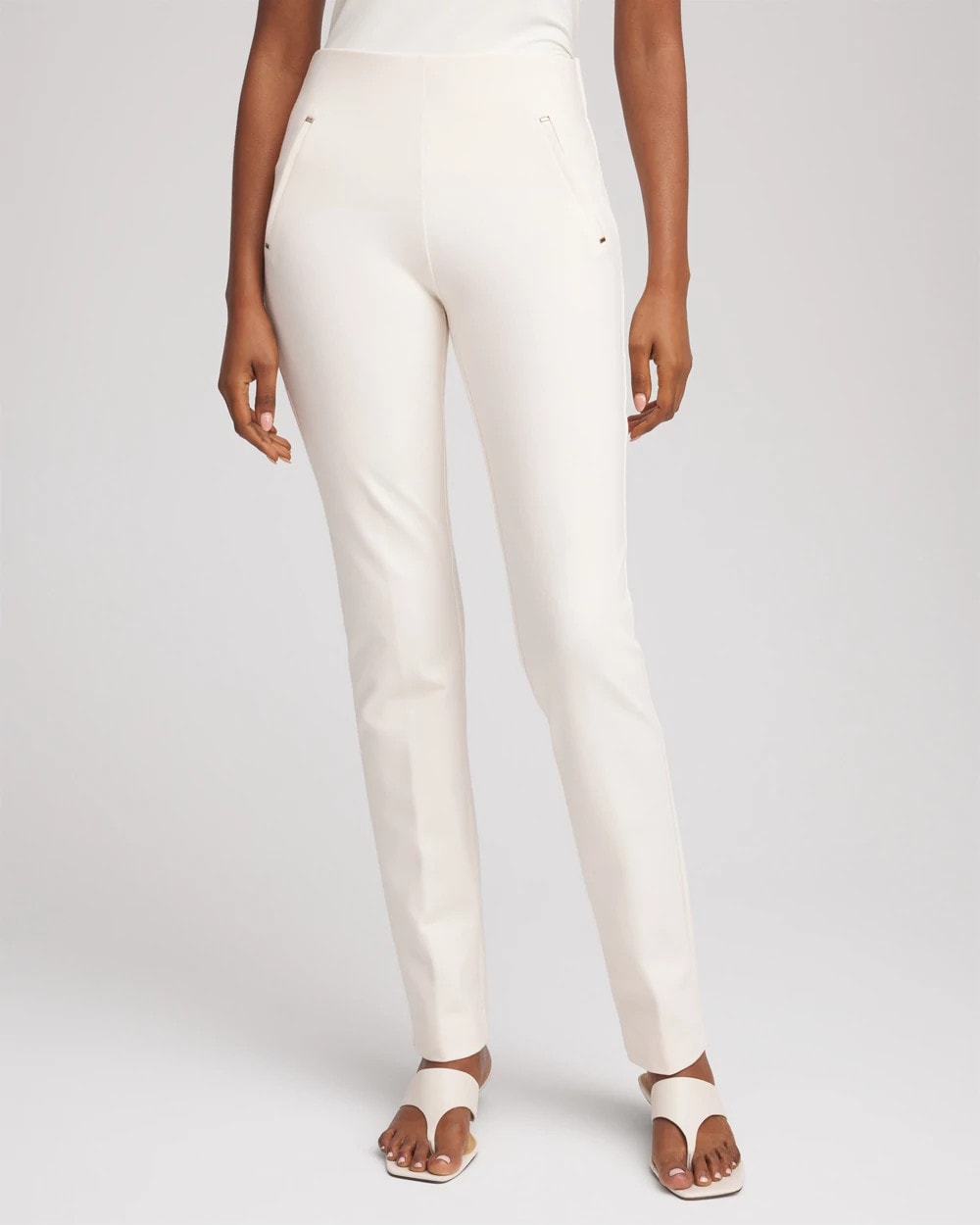 Chico's Clothing Juliet Slim Trim Detail Pants
