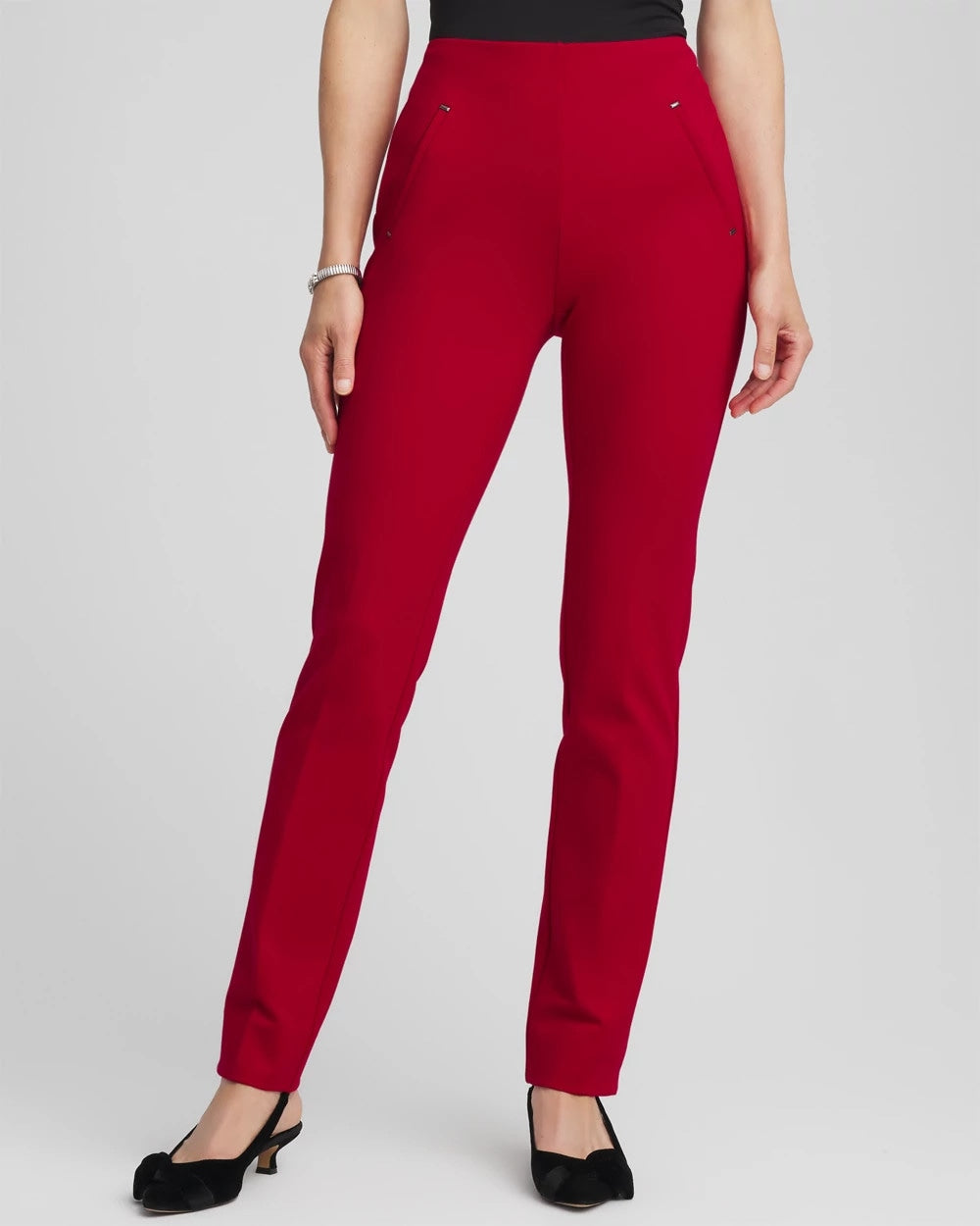 Chico's Clothing Juliet Slim Trim Detail Ankle Pants