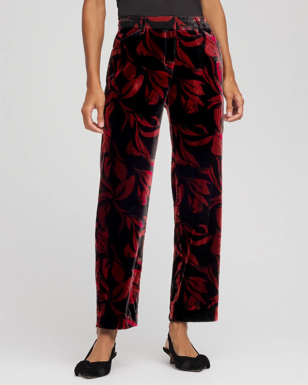 Chico's Clothing Velvet Rose Slim Ankle Pants