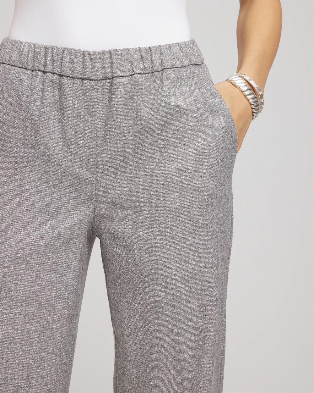 Chico's Clothing Shimmer Straight Tapered Ankle Pants