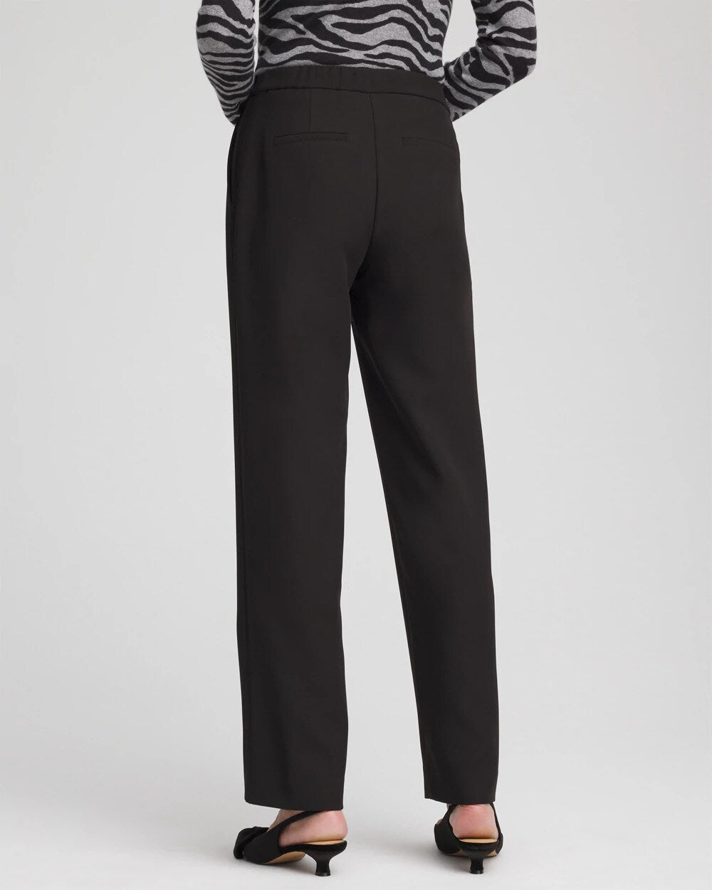 Chico's Clothing Textured Straight Tapered Ankle Pants