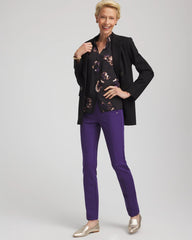 Chico's Clothing Juliet Slim Trim Detail Ankle Pants