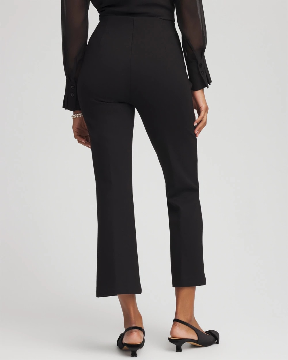 Chico's Clothing Juliet Feathered Flared Cropped Pants