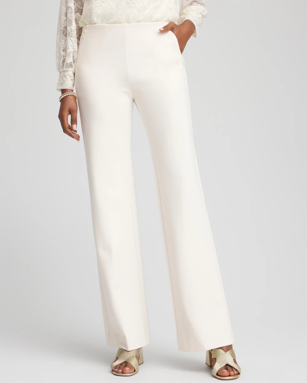 Chico's Clothing Juliet Wide Full Length Pant