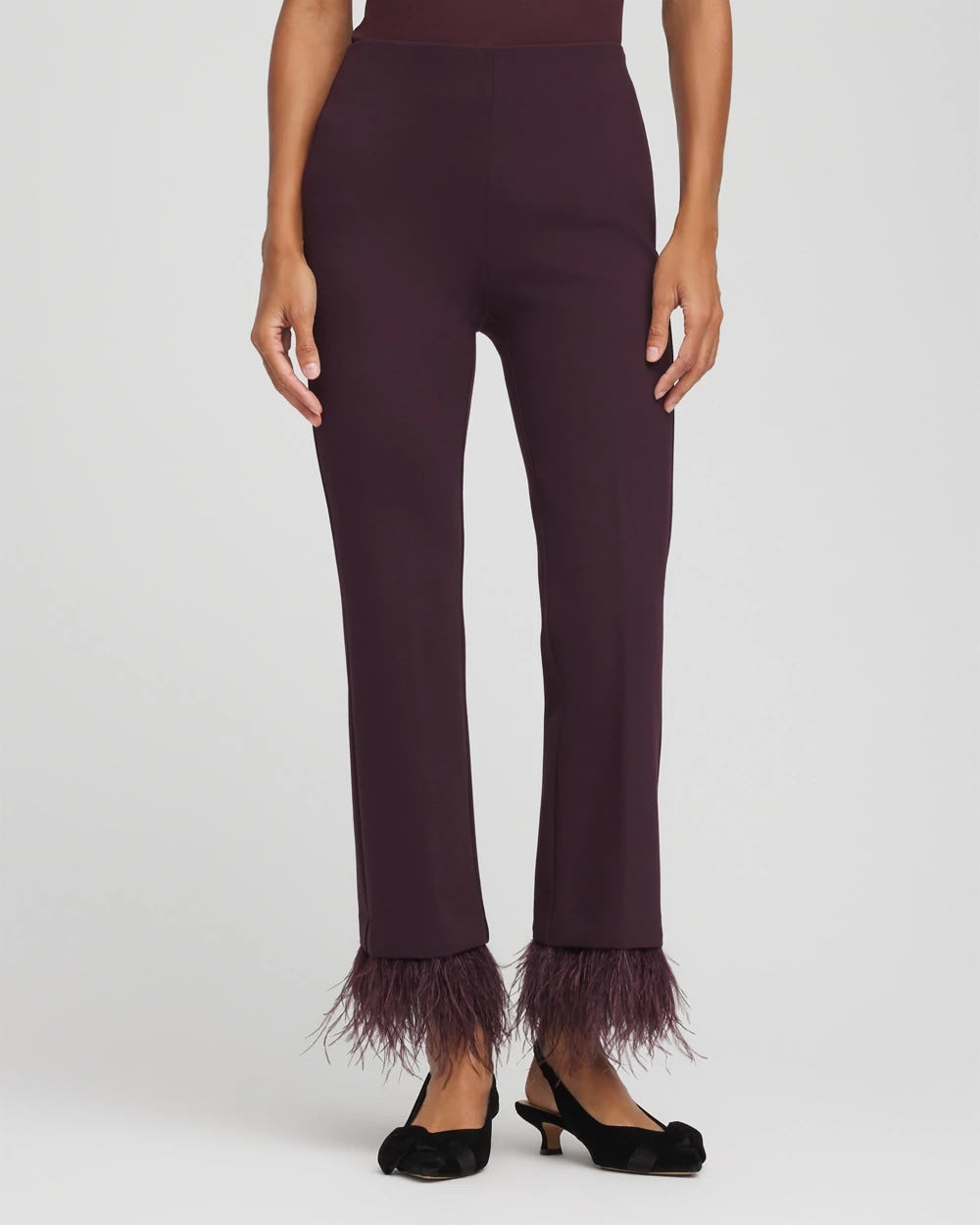 Chico's Clothing Juliet Feathered Flared Cropped Pants