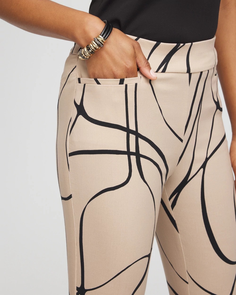 Chico's Clothing Brigitte™ Golden Leaf Slim Full-Length Pants
