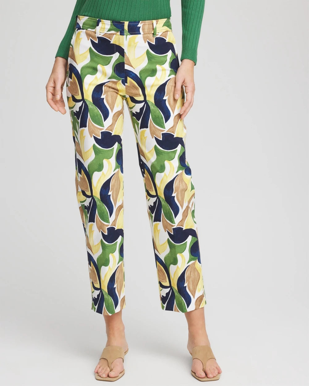 Chico's Clothing Emme Straight Mod Cropped Pants
