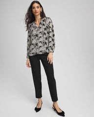Chico's Clothing Matelassé Slim Tapered Ankle Pants
