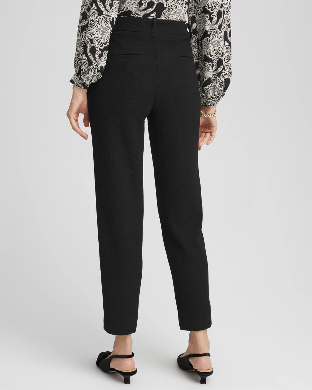 Chico's Clothing Matelassé Slim Tapered Ankle Pants