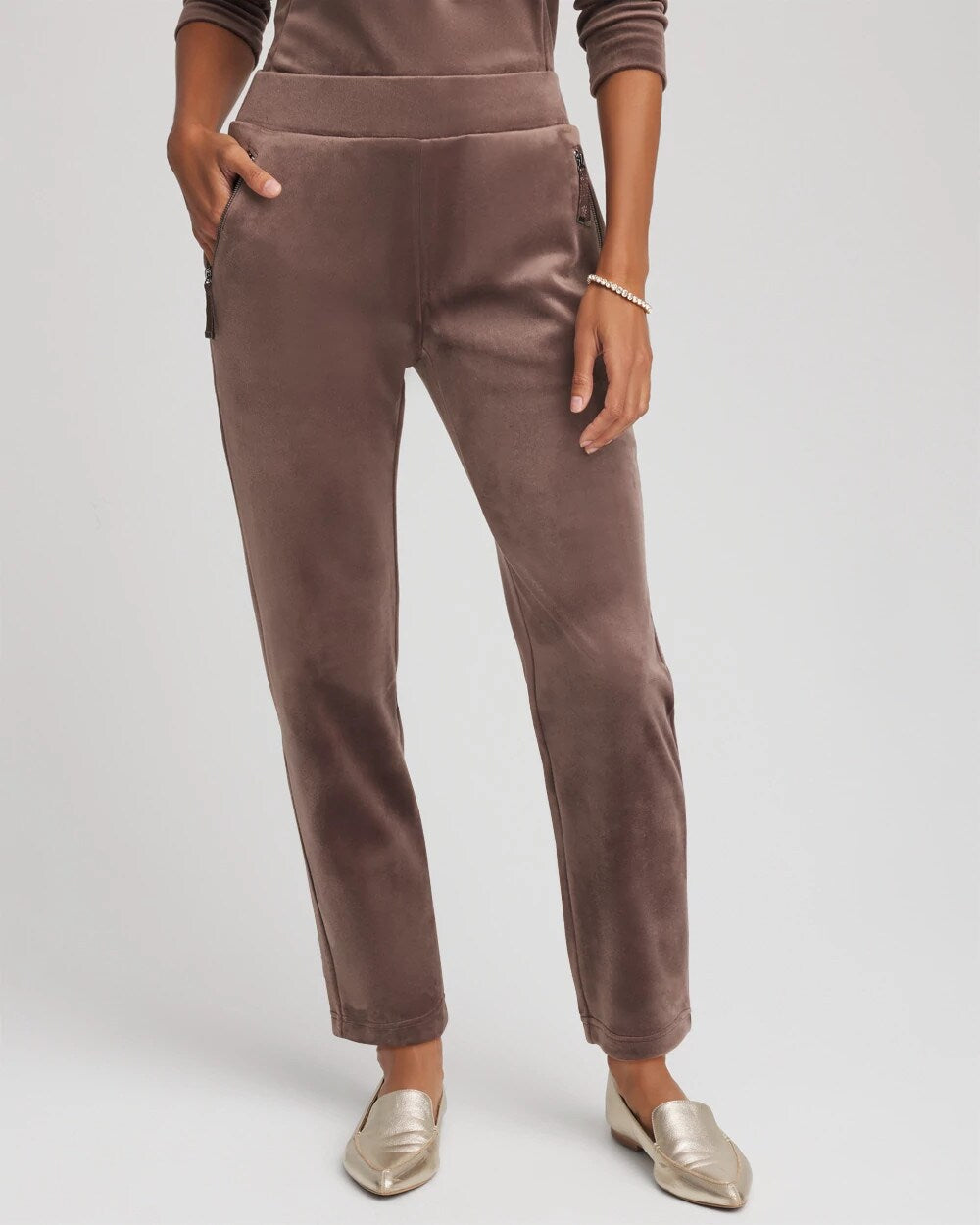 Chico's Clothing Zenergy® Velour Tapered Ankle Pants