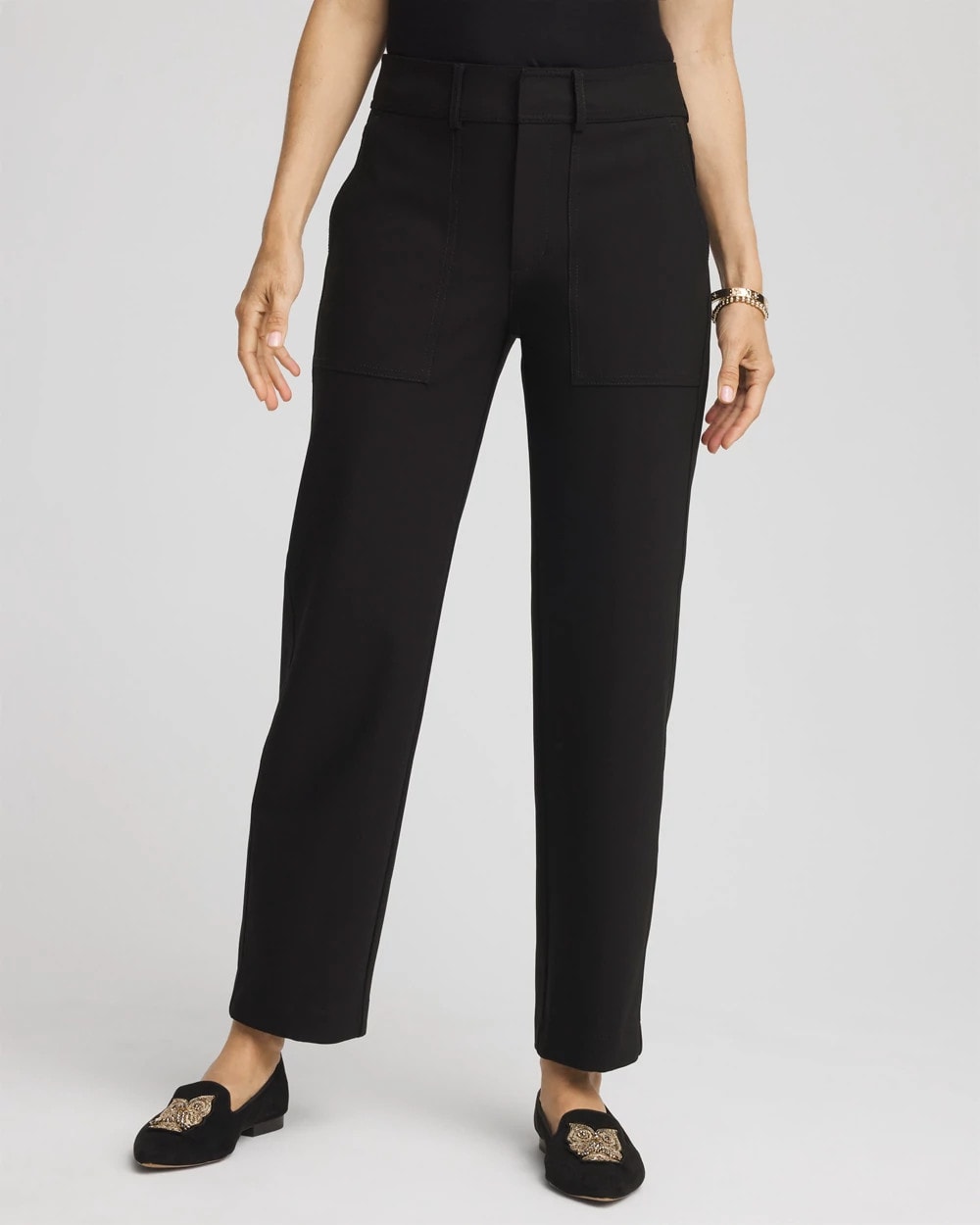Chico's Clothing Bi-Stretch Straight Ankle Pants
