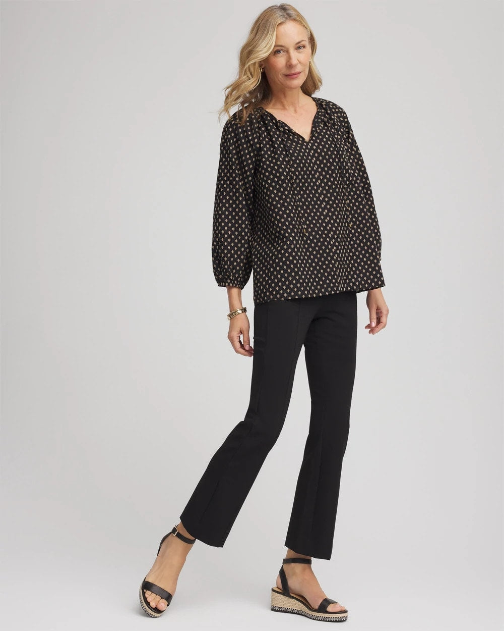 Chico's Clothing Lightweight Juliet Flared Ankle Pants