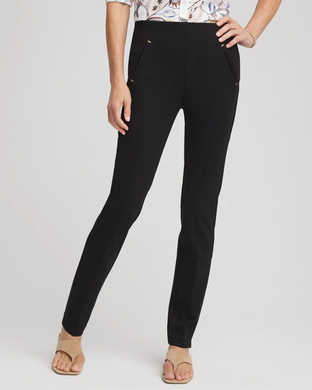 Chico's Clothing Juliet Slim Trim Detail Pants