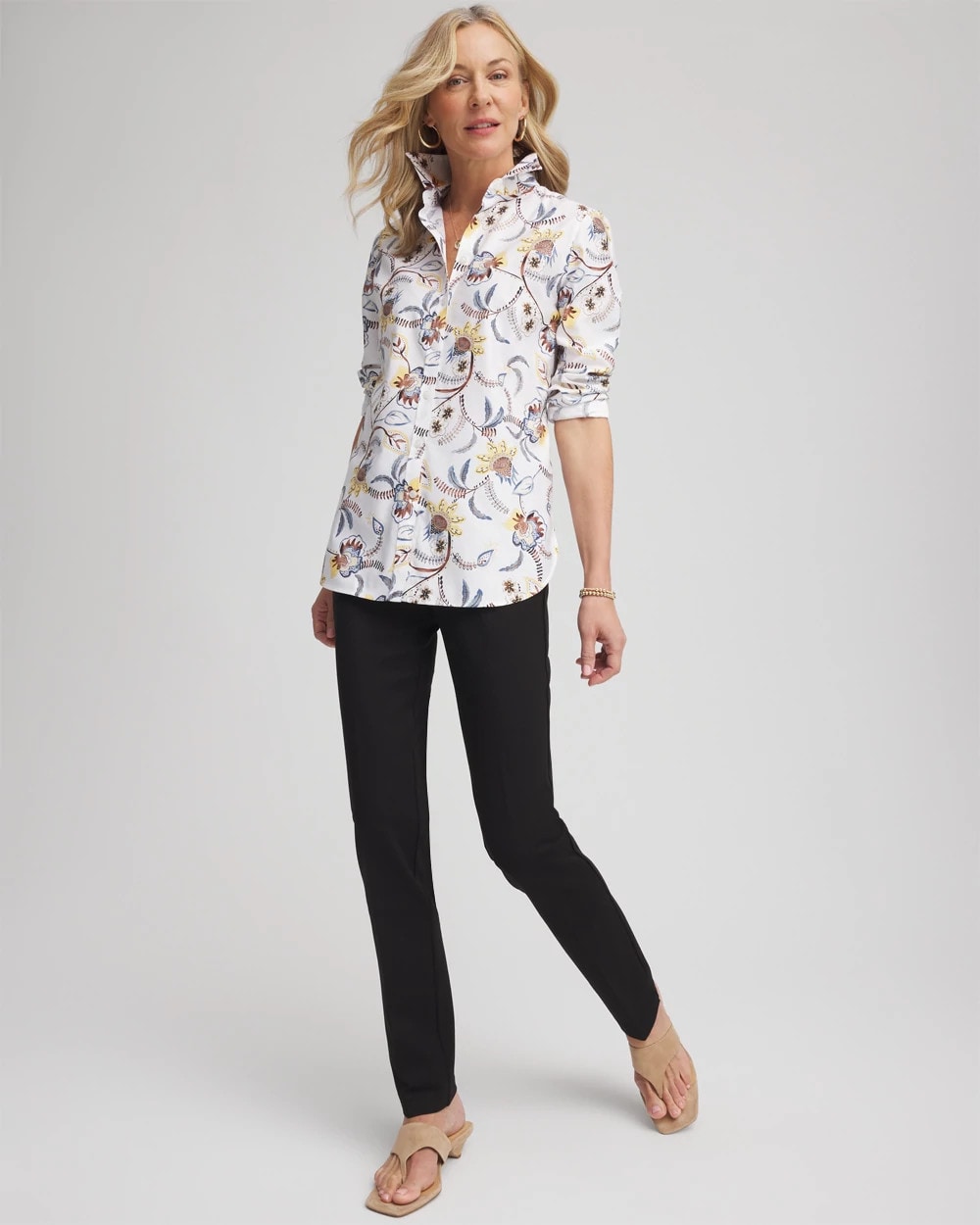 Chico's Clothing Juliet Slim Trim Detail Pants